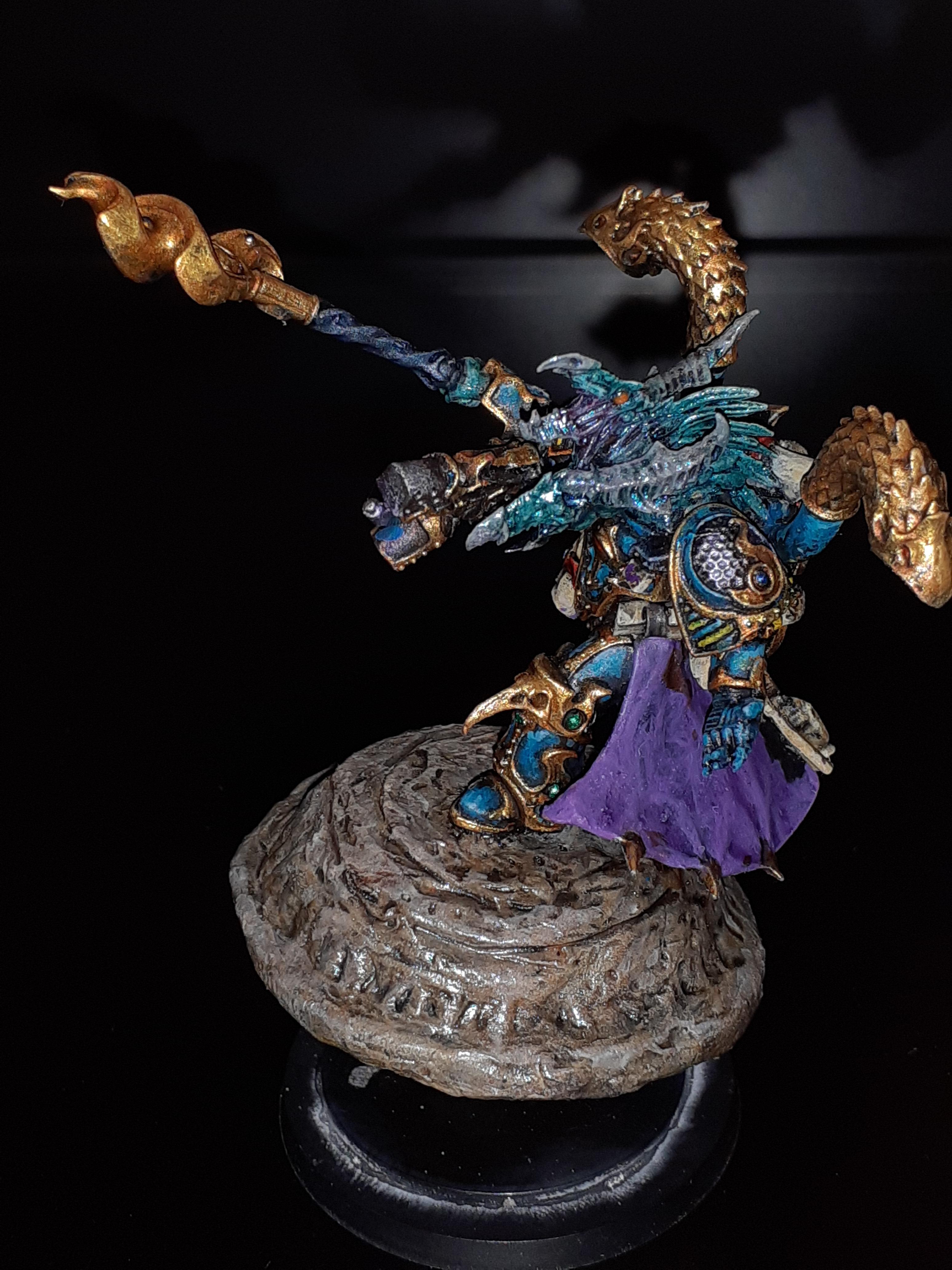 X3 Exalted Sorcerers - Figurines Warhammer 40K - Plastique - Thousand Sons - Occasion